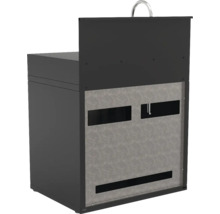 Waschbeckenunterschrank in dunkler Ausführung mit Stauraum