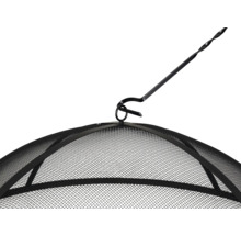 Feuerkorb-Funkenschutz mit Hebehaken