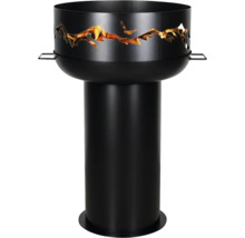 Feuersäule mit Landschaftsmotiv