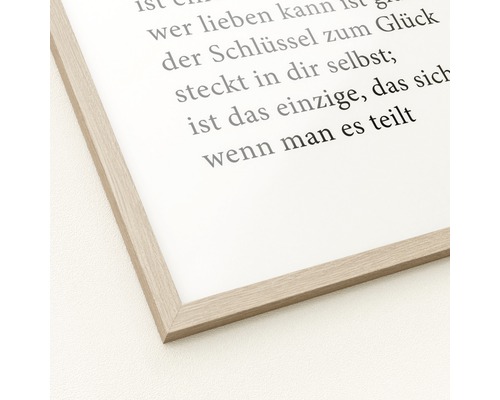 Gerahmtes Poster mit Sinnsprüchen