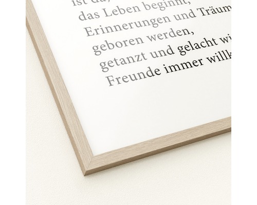 Affiche encadrée avec texte