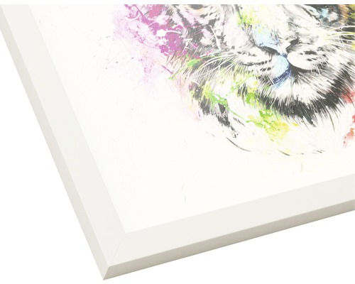 Gerahmtes Bild mit Tigerkopf-Motiv