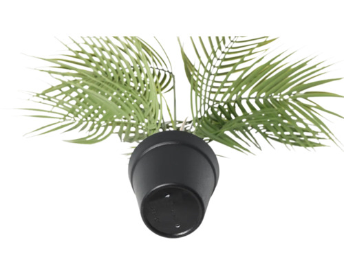 Plante artificielle en pot, vue détaillée d'en haut