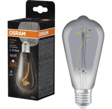 Osram Logo Vintage 1906 LED Edison Lampe, 3,4 Watt Smoke, 10 Watt, 100 Lumen, E27