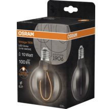 Osram Vintage 1906 Ampoule globe LED, 3,4 watts, verre fumé, E27