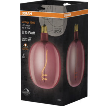 Osram Vintage 1906 Lampe ballon LED 4,5 watts rose