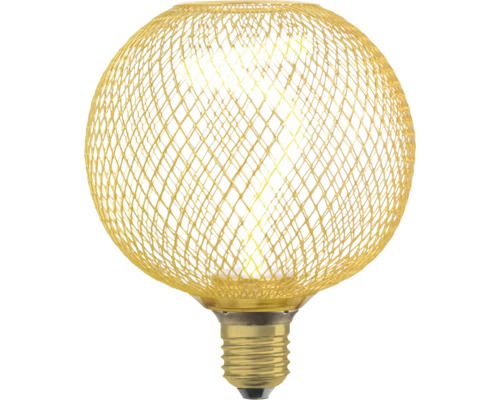 Dekorative Glühbirne mit kugelförmigem Drahtgeflecht