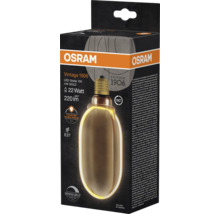Verpackung einer Osram Vintage 1906 LED-Lampe, Globe 100, 4 Watt, warmweißes Licht, E27-Sockel, dimmbar