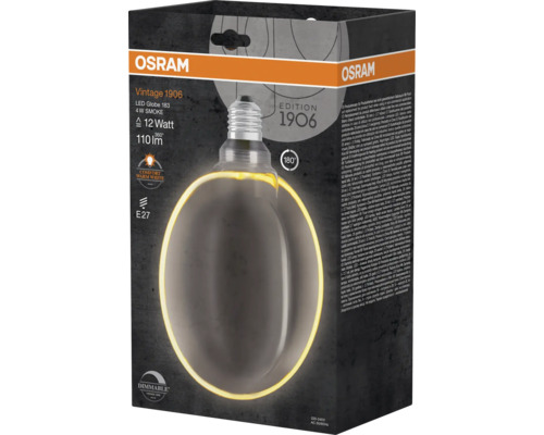 Osram Vintage 1906 LED Globelampe 183 4 Watt Rauch