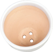 Blumentopf aus Terrakotta mit Drainagelöchern