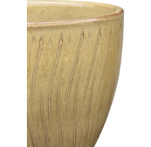 Keramik Pflanzgefäss mit gerilltem Muster