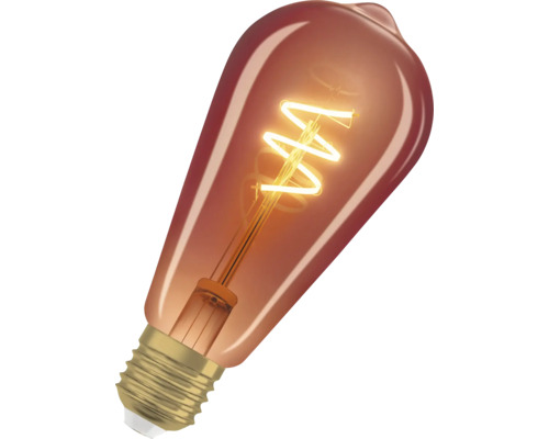 Glühbirne mit Schraubsockel und Glühfaden