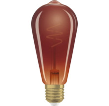 Dekorative Glühbirne in Tropfenform mit Schraubsockel