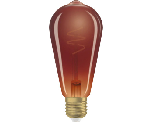 Dekorative Glühbirne in Tropfenform mit Schraubsockel