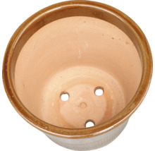 Pot de fleurs en terre cuite avec trous de drainage