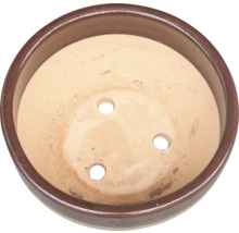 Runde Pflanzschale aus Terrakotta mit Drainagelöchern
