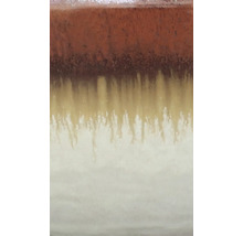 Detailansicht einer Keramikoberfläche mit Farbverlauf