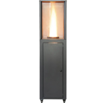 Radiateur de terrasse avec boîtier en verre et porte