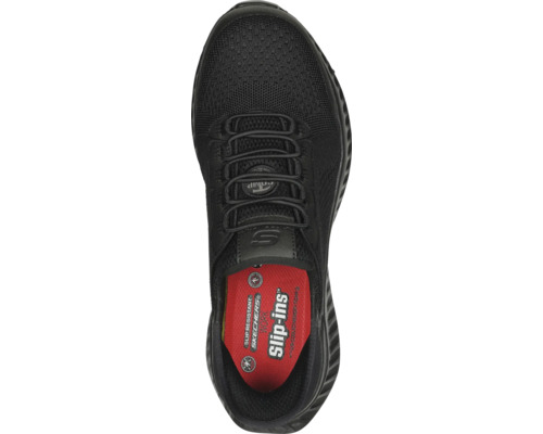 Chaussure de travail Skechers noire avec lacets