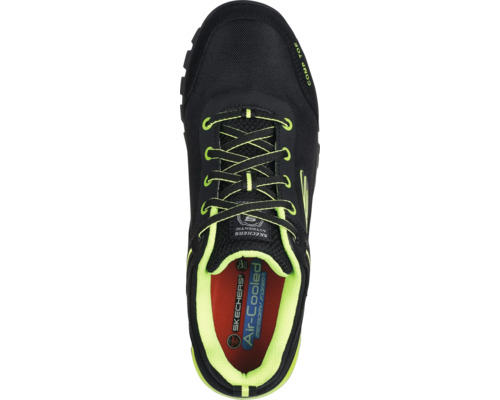 Chaussure de sécurité Skechers avec lacets et mousse à mémoire de forme Air-Cooled