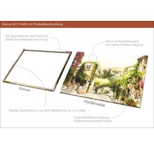 Leinwandbild Mediterranes Dorf 84x116 cm