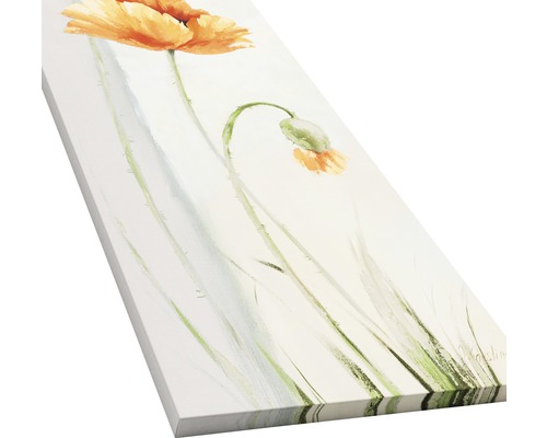 Peinture avec motif floral sur toile