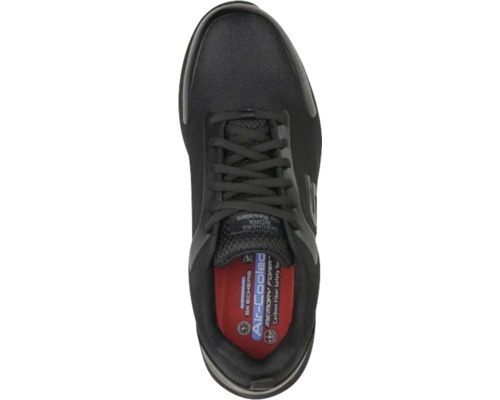 Chaussure de travail Skechers avec lacets, Air-Cooled Memory Foam et semelle antidérapante.