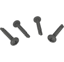 Vier Schrauben mit Senkkopf