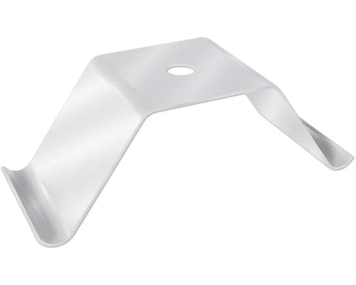 Einzelner Gardinenhalter aus Kunststoff mit Loch für Schrauben