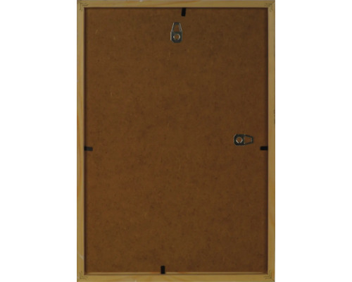 Arrière d'un cadre photo en bois avec des fixations