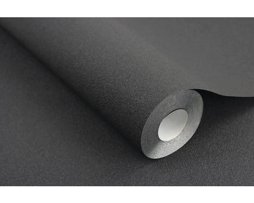 Rouleau de papier peint noir texturé