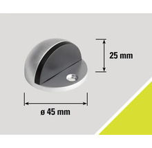 Butoir de porte en métal, diamètre 45 millimètres, hauteur 25 millimètres