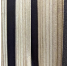 Gros plan d'un tissu rayé avec des rayures claires et foncées