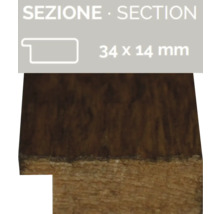 Baguette profilée, 34 x 14 millimètres