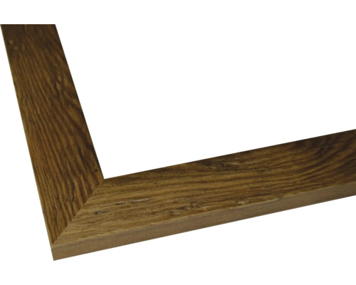 Pièce d'angle d'un cadre photo en bois