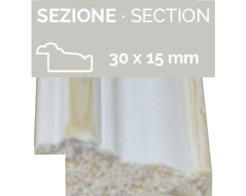 Profilleiste, Querschnitt 30 x 15 Millimeter