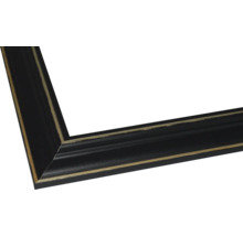 Vue d'angle d'un cadre photo noir