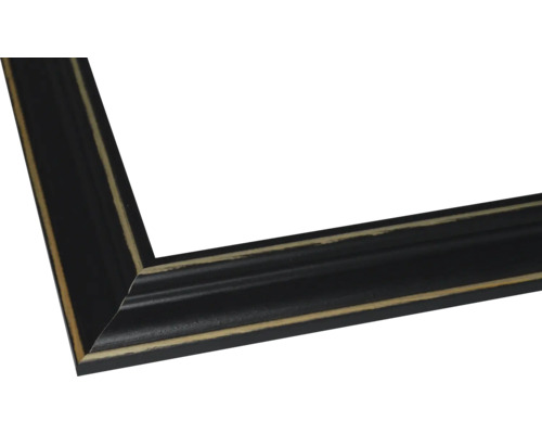 Vue d'angle d'un cadre photo noir