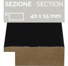 Moulure de cadre de dimensions 40 x 15 mm