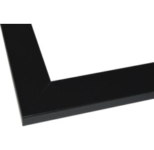 Vue détaillée d'un cadre photo noir