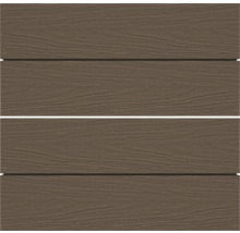 Quatre panneaux en bois avec grain de bois