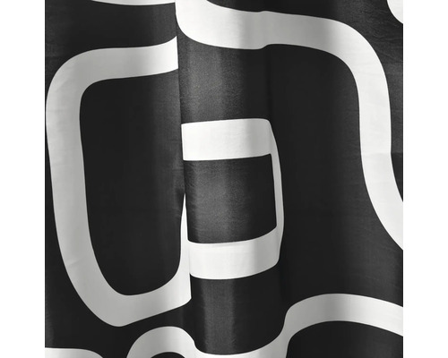 Rideau de douche avec motif abstrait