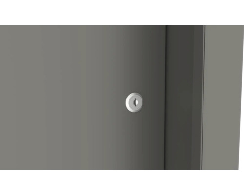 Vue détaillée d'une porte verrouillable