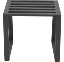 Metallhocker mit Lamellensitzfläche