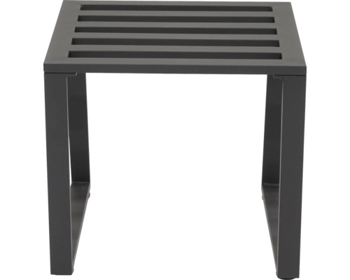 Metallhocker mit Lamellensitzfläche