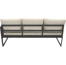 Gartensofa mit Metallrahmen und Polsterkissen