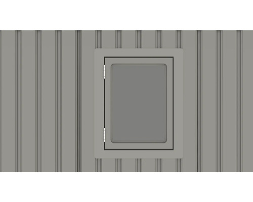 Fenêtre dans une cabane de jardin