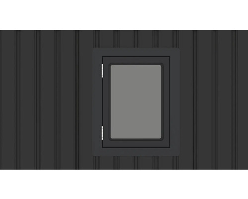 Fenêtre dans une cabane de jardin