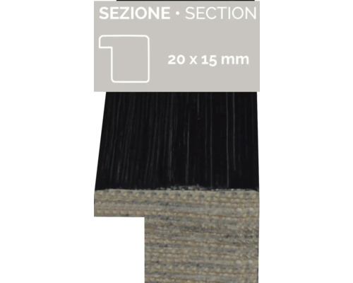 Baguette profilée, 20 x 15 mm
