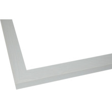 Coin d'image d'un cadre photo en bois blanc